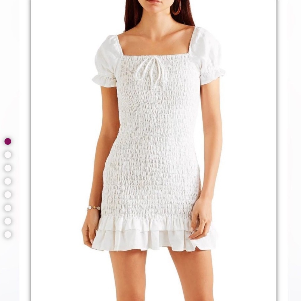 Faithfull The Brand white linen dress